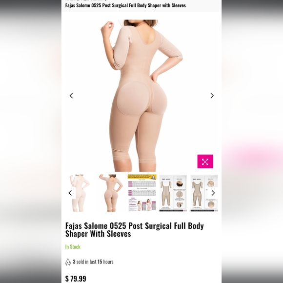 Faja/Girdle Colombiana Salome - Size Small - Picture 2 of 7